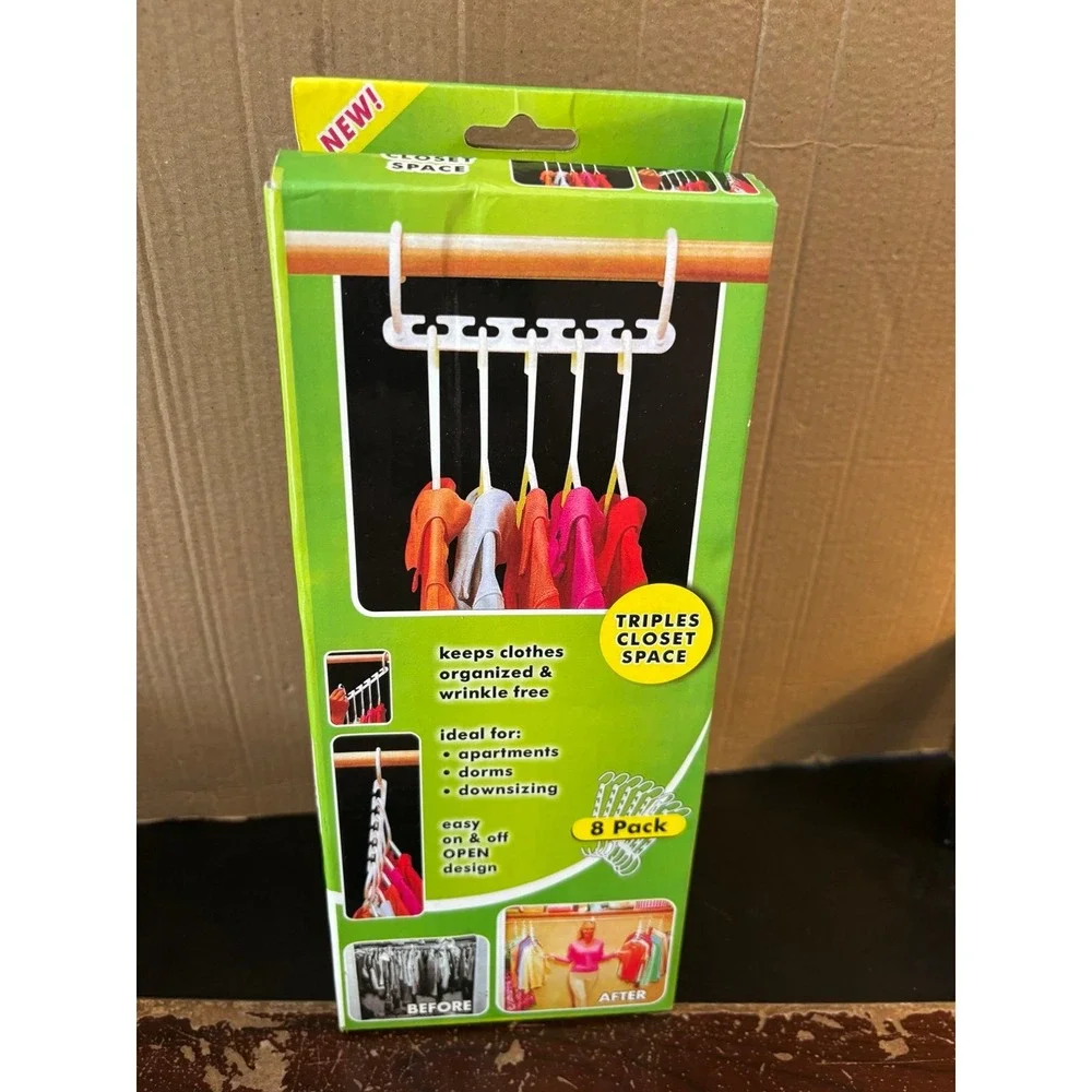 8 pack Wonder Hanger LOT of 2 Clothes Closet Organizer Hook Space Saver